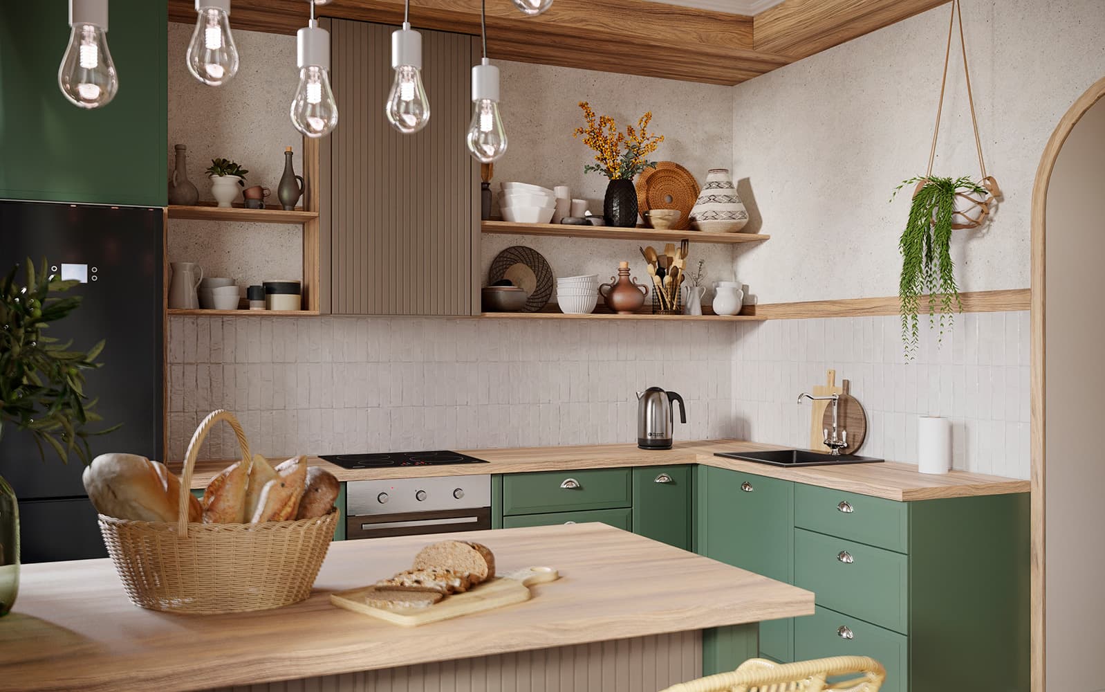 Кухонный гарнитур Фина бохо